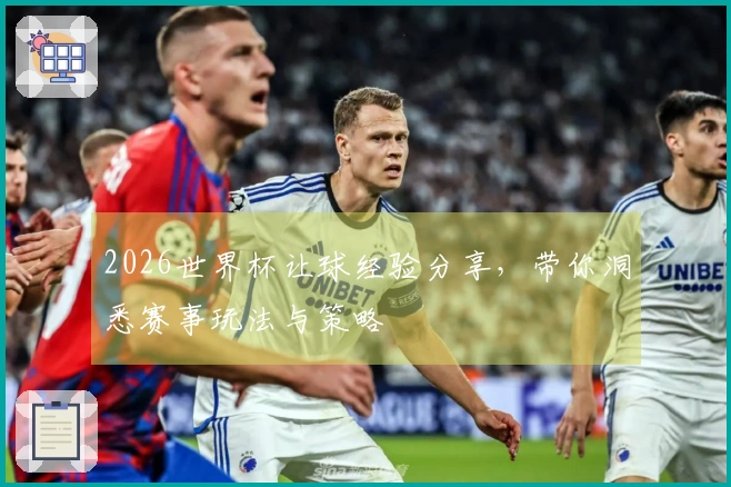 2026世界杯让球经验分享，带你洞悉赛事玩法与策略